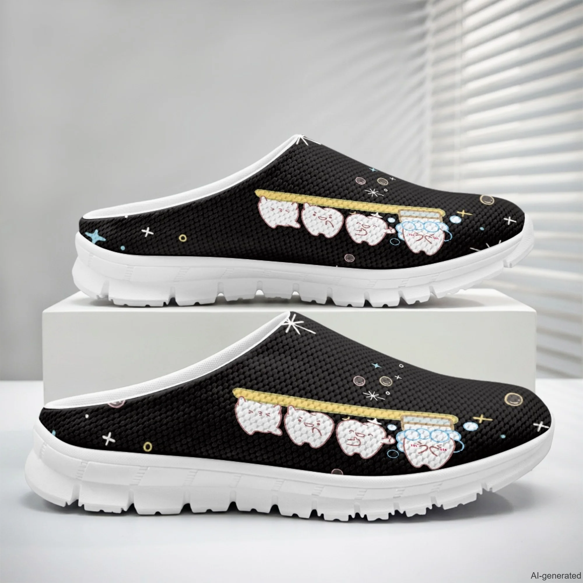 XIXIRIMIDO Women's Slippers Nurse Shoes Women's Sandals Cartoon Teeth Sapatos Femininos Elegante Man Shoes Chinelo 35-48