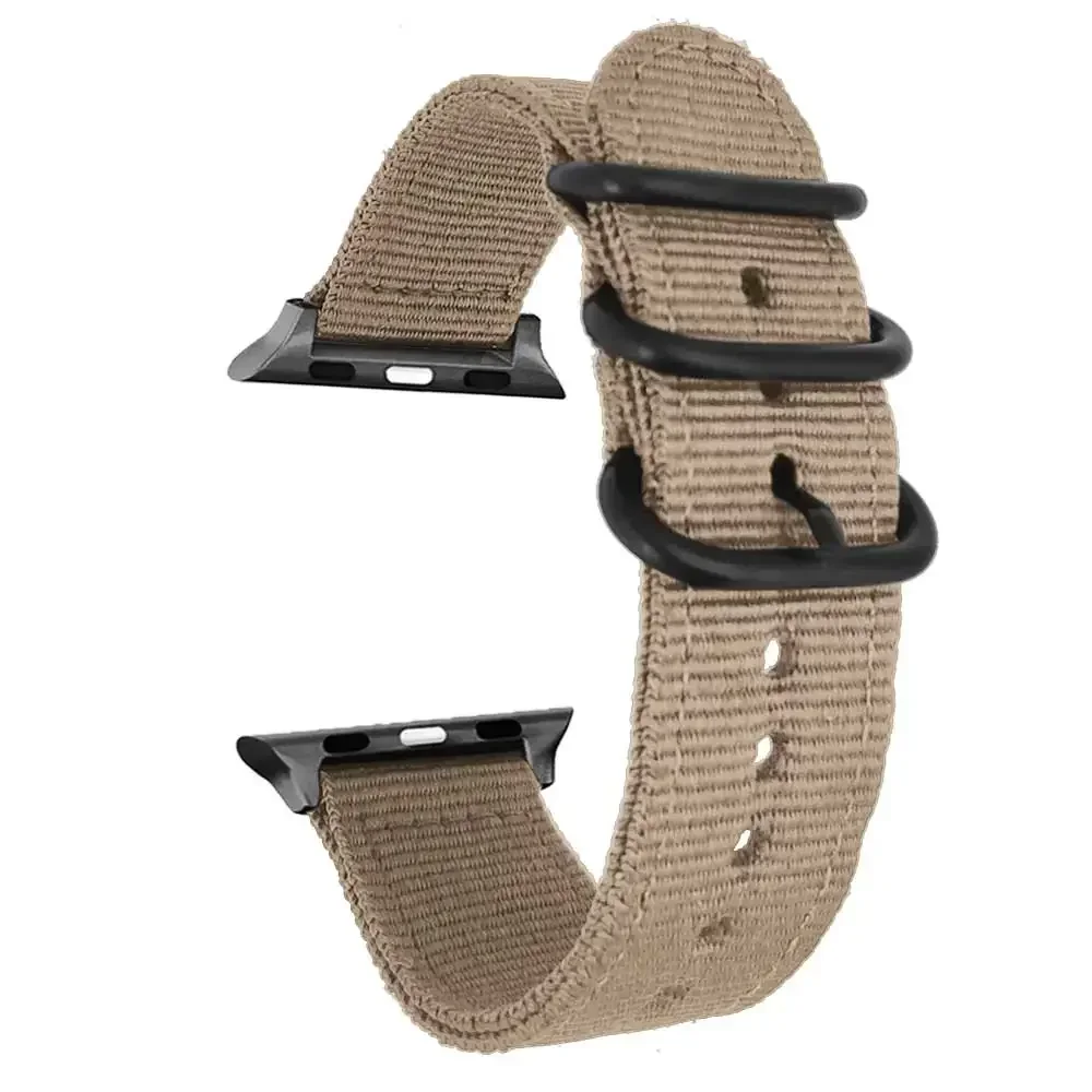 Nylon Strap For Apple Watch Band 9 8 7 SE 6 5 4 Ultra 49MM 40MM 44MM 45MM 41MM Accessorie bracelet for iWatch serie 3 38MM 42MM