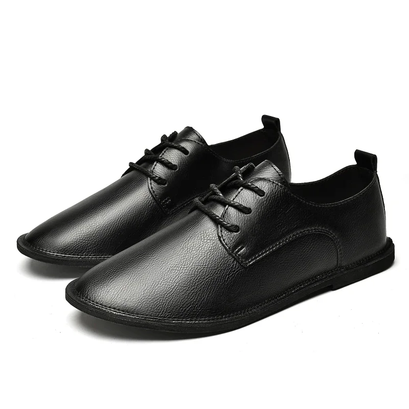 Men Shoes lace up oxfords Wide Barefoot Shoe Men Minimalist Leather Casual Shoes Breathable Comfortable Shoes Walking Sneakers