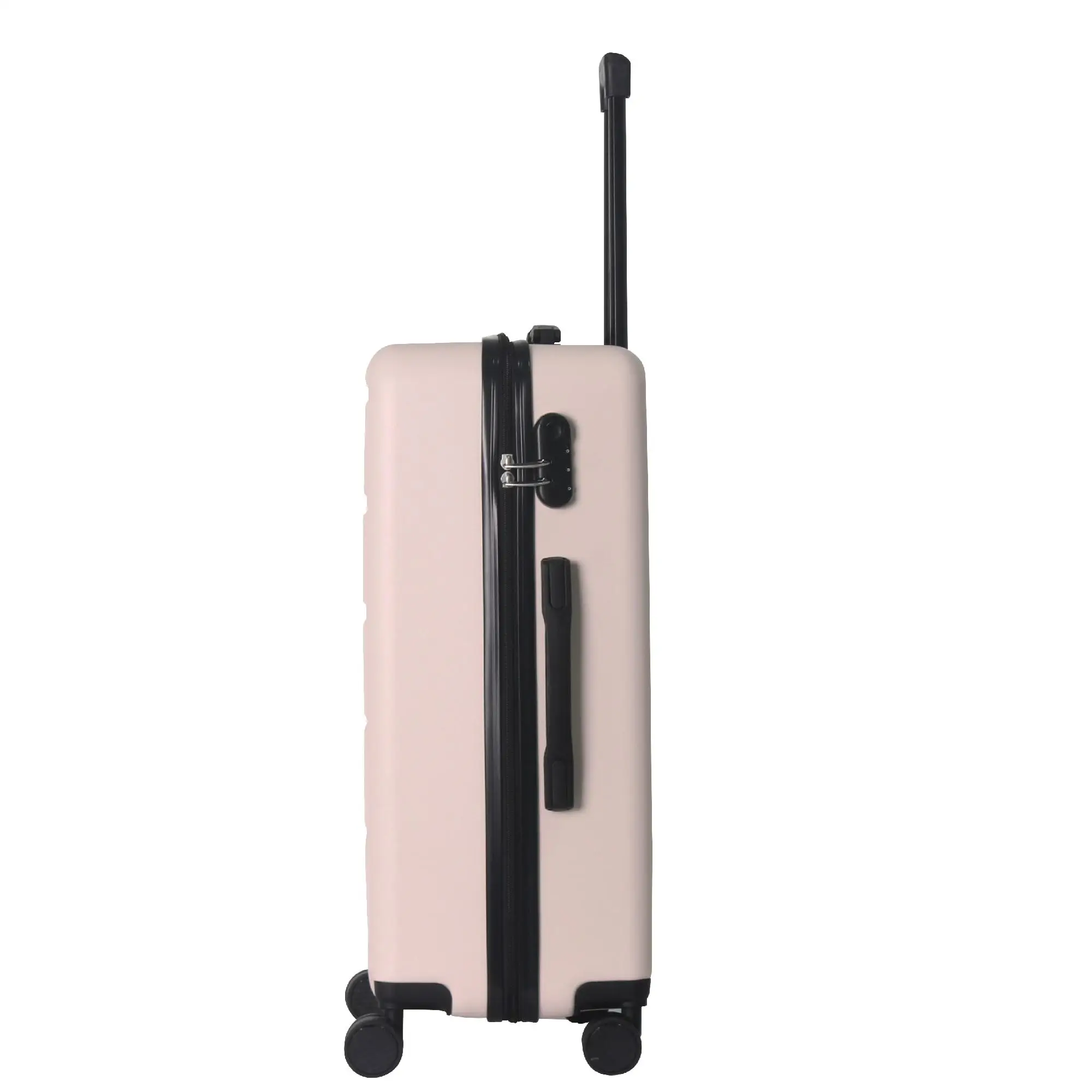 

Набор из 3 легких чемоданов из ABS-пластика с жестким корпусом, прочные чемоданы на колесиках, 20, 24, 28 дюймов, розовый цвет, полный комплект для путешествий