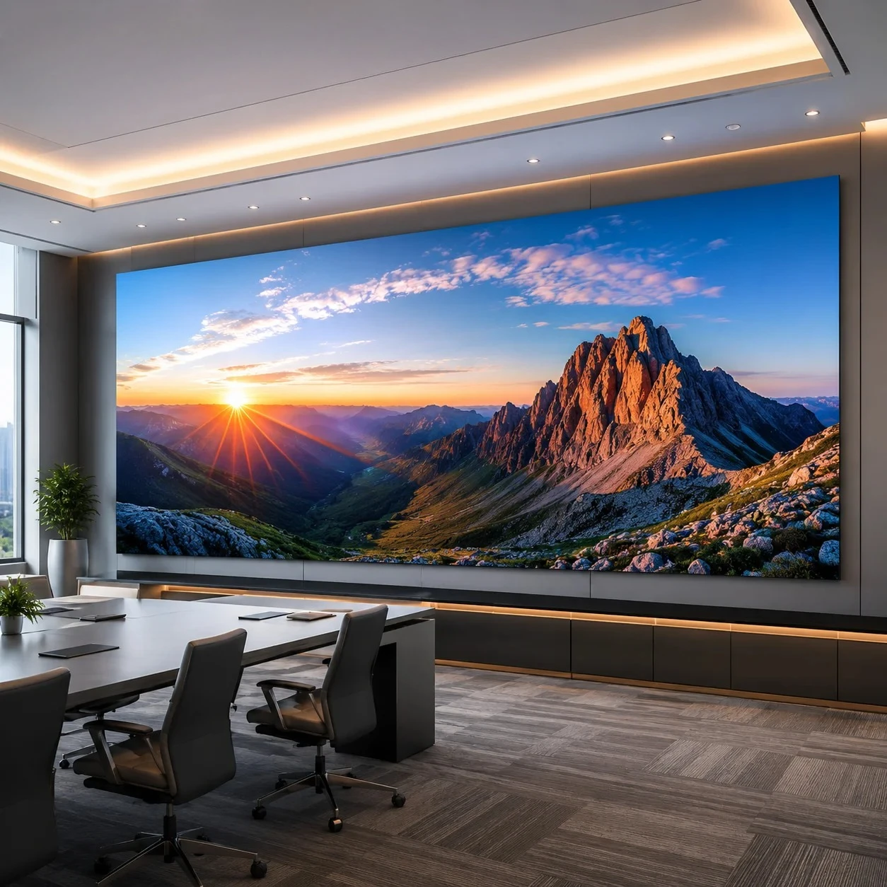 UHLED Indoor P0.7 P0.9 P1.2 P1.5 P1.8 Micro LED Video Wall Pantallas 4K LED Display Screen Panel For Conference Room