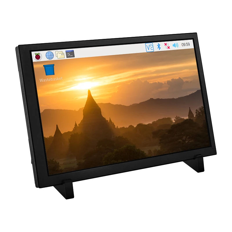 

Raspberry Pi 10.1 Inch IPS LCD 1280x800 Touch Screen HDMI-compatible Capacitive Monitor with Case Holder for Raspberry Pi 4B 3B