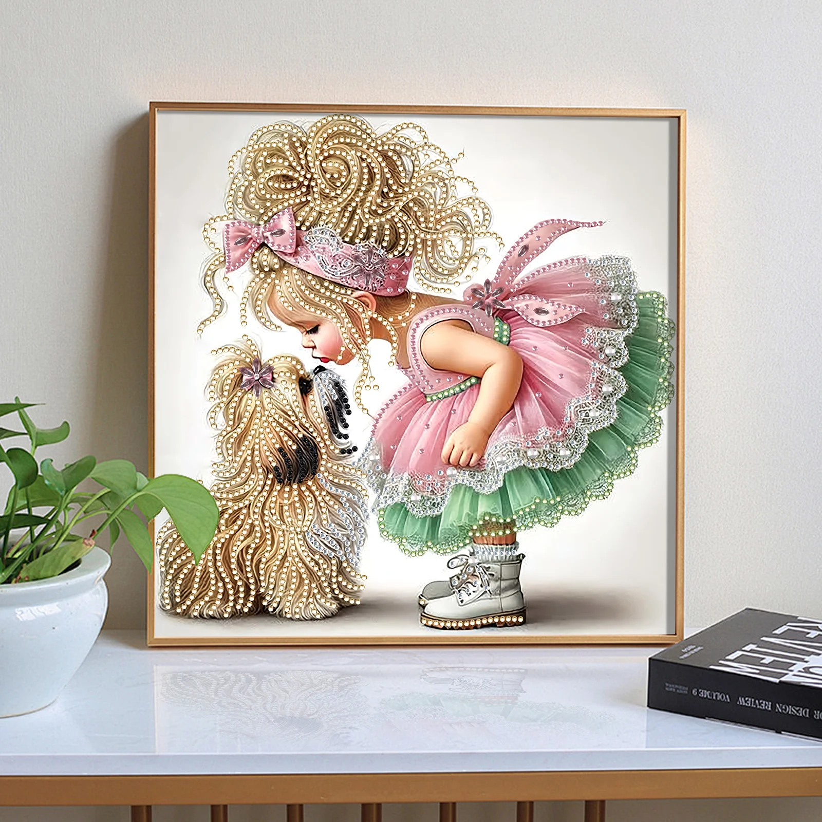 Puppy Special Shape Diamond Art Painting Kit for Adult Beginner,Crystal Diamond Special Shape Kit for Home Wall Decoration Gift view 6