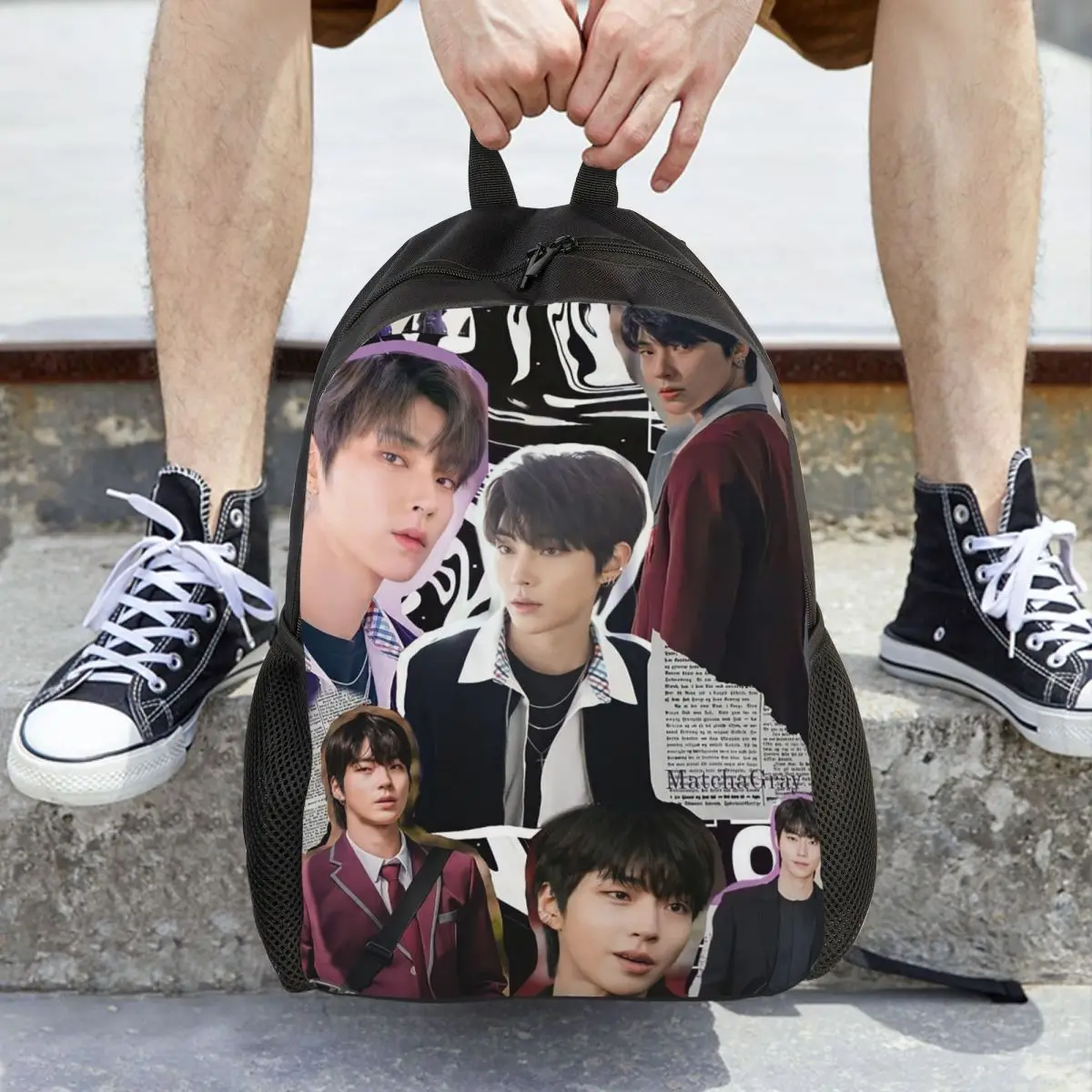 

Hwang In Yeop Backpack Hot Sale Daypack Large Capacity Boys Girls BookBag School Bag Shoulder Bags for Men Women