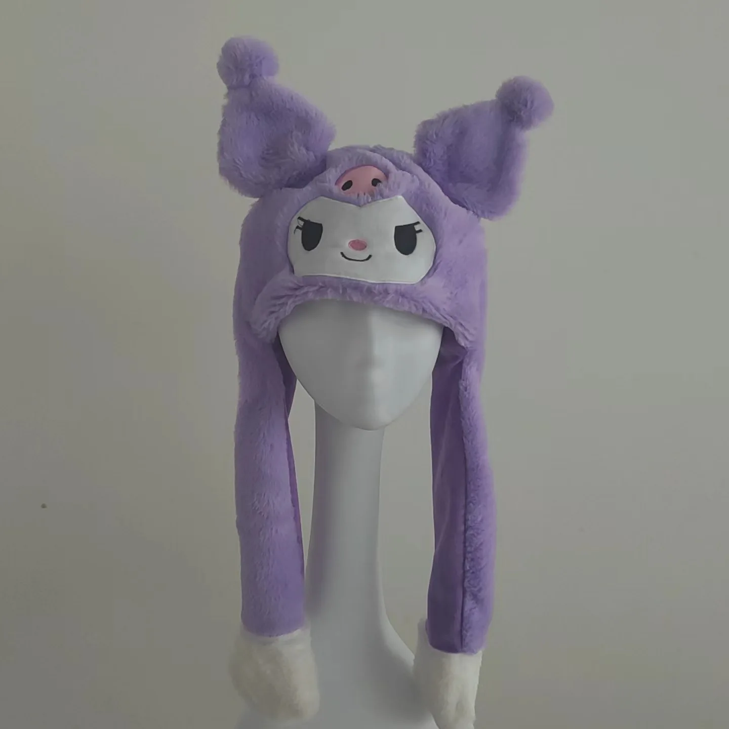 Cinnamoroll kotek Kawaii Anime Kuromi nowy kapelusz księżniczki miękki i wygodny kapelusz szczypta w ucho i porusza lalkę Hatv