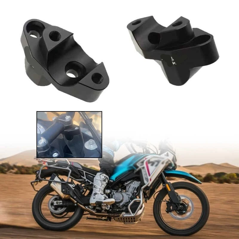 Motorcycle Handle Bar Risers Heightened Backward Move Mod Parts For CFMOTO 450MT 2024-