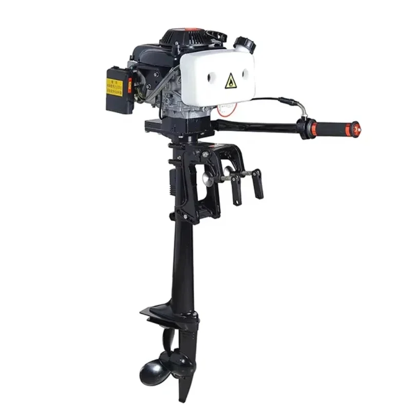 4 Stroke F4HP Gasoline Boat Engine Outboard Motors for Fishing Boat Outsoors, Fishing Inflatable Boat Hookup