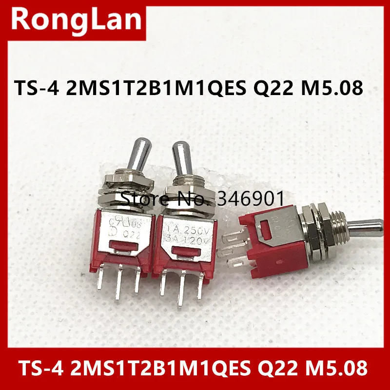 [SA]TS-4 single short handle two tranches M5.08 small tripod toggle switch toggle switch Q22 Deli Wei 2MS1--100PCS/LOT