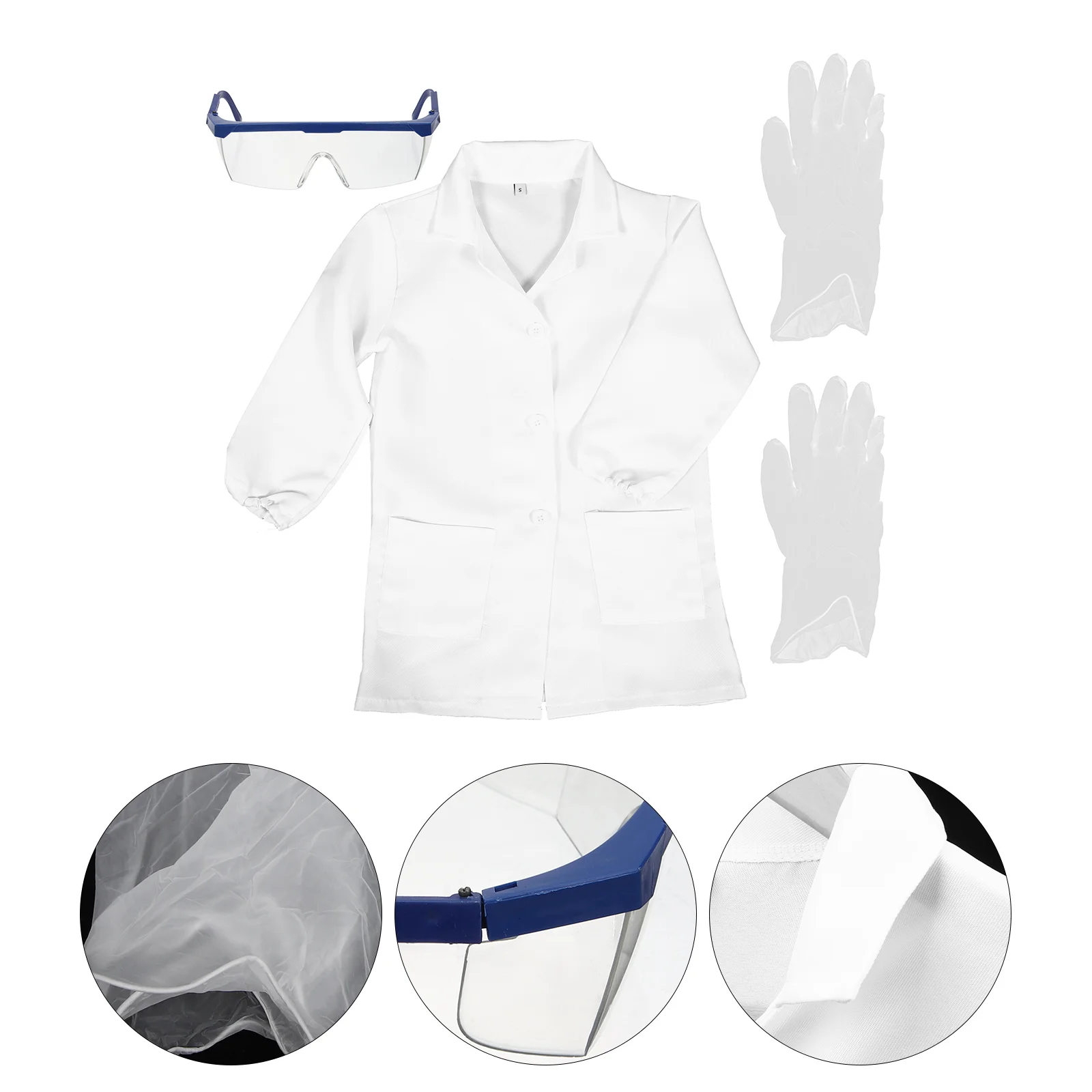 

Scientist Clothing Costume Coats Kids Doctor Laboratory Experimental Clothes for