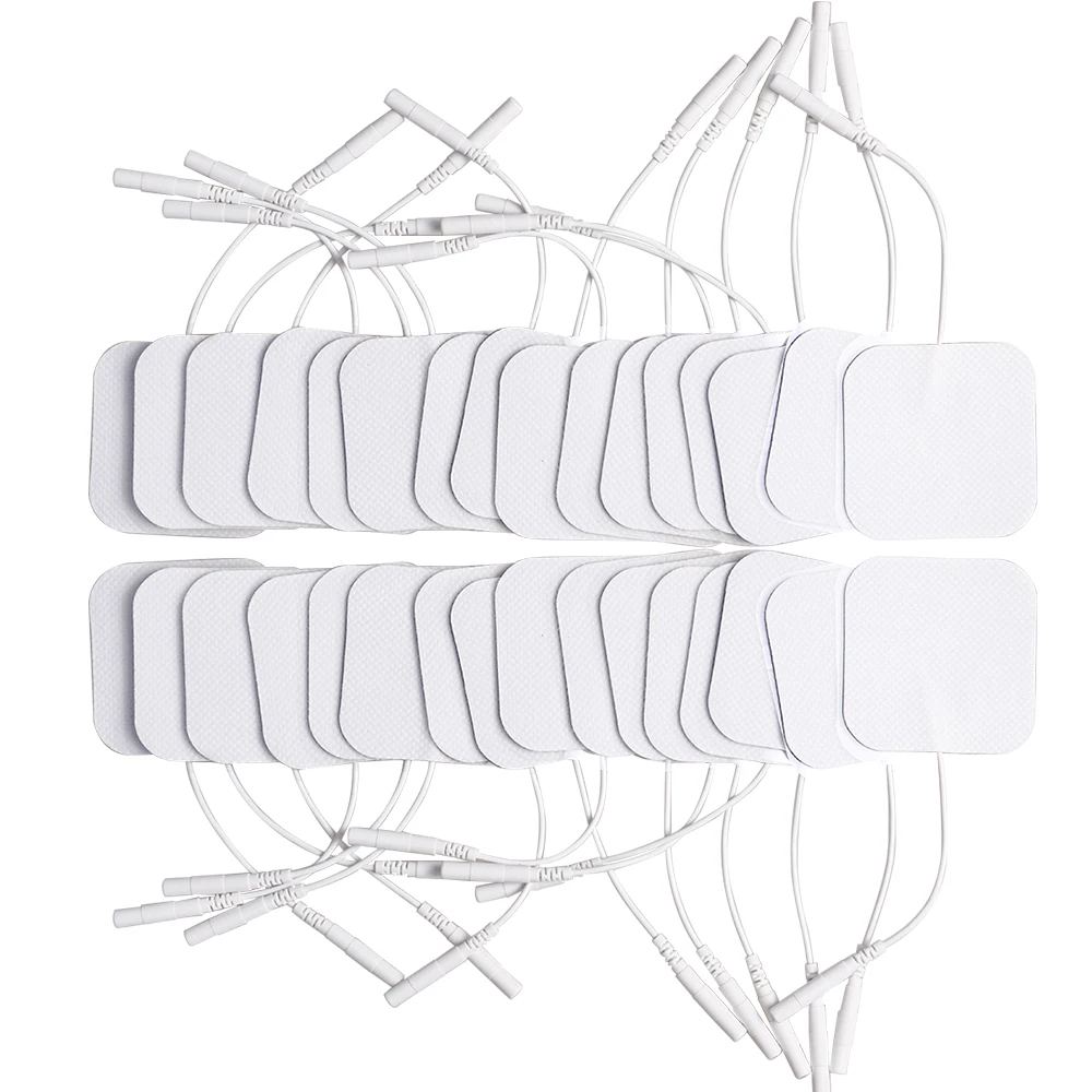 

Tens Unit Electrode Pads Compatible with Most TENS Machines Replacement Electrodes Reusable Low Frequency Massager Pads