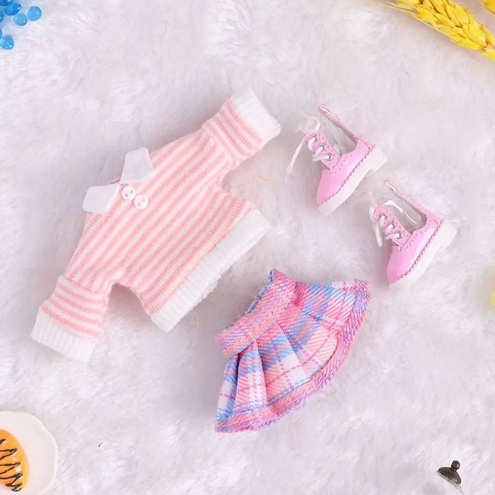 New Cute Doll Handmade Clothes Fashion DIY Doll Skirts Set Replaceable Kids Gift Toys For 1/11 OB11 Dolls/for 1/12 Bjd Dolls