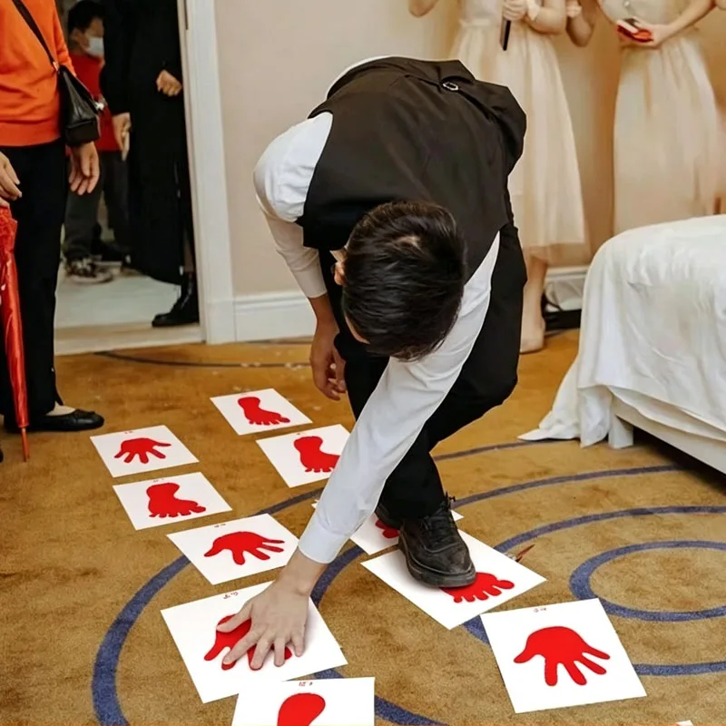 Hand And Feet Game Floor Spot Markers Set For Hopscotch Movement Balance Coordination Wedding Birthday Carnival Party Favors