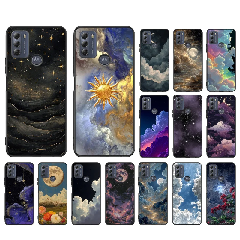 

Clound Moon Star Night PhoneCase For Motorola Moto G85 G55 G05 G14 G75 G31 G50 G10 G20 G30 G60 G13 G32 G84 G54 G53 G72 G24 Power