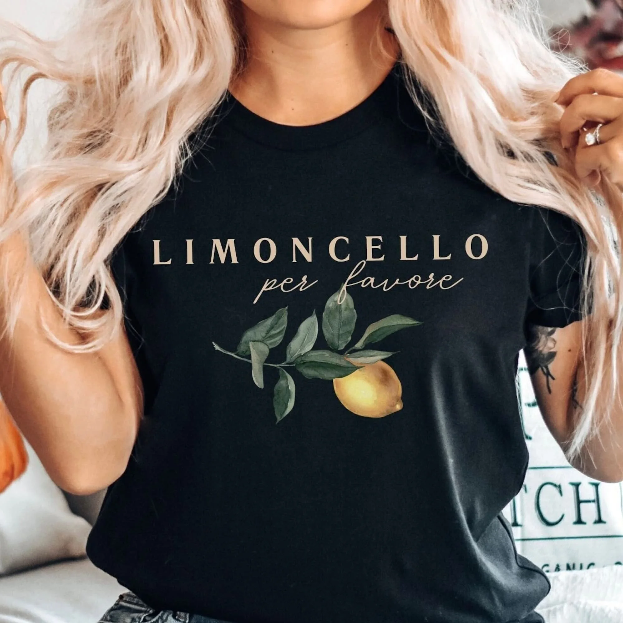 Limoncello Shirt, Italian Lemons, Amalfi Coast Italy T-shirt