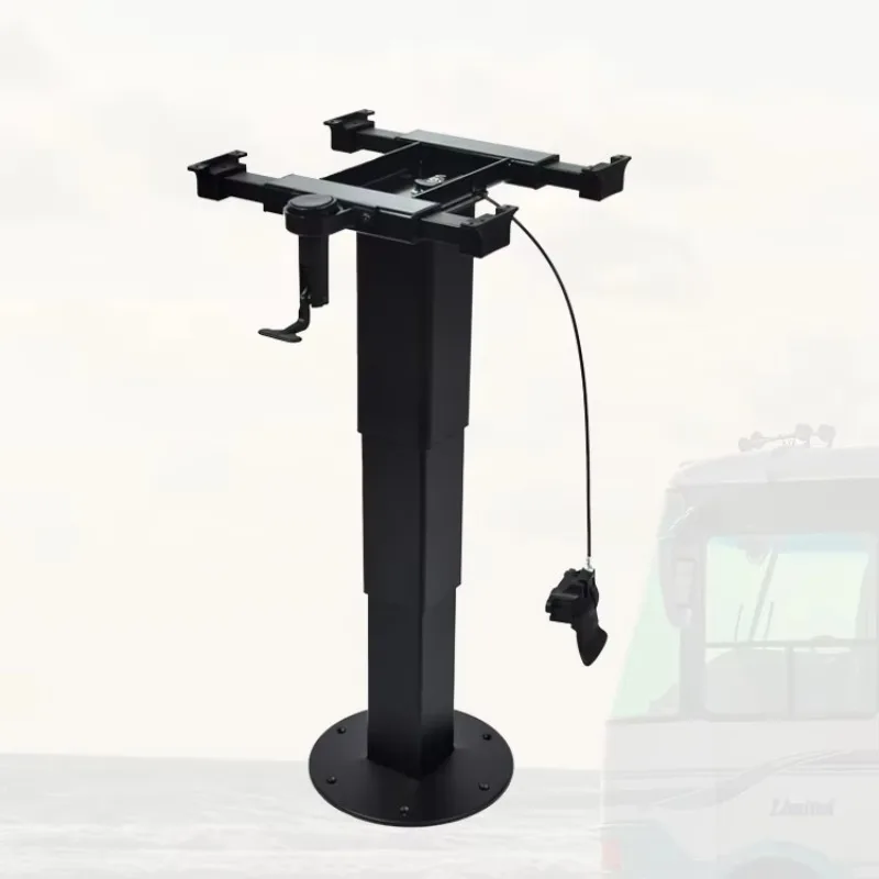 رائجة البيع RV63004 تلسكوبي سبائك الألومنيوم والصلب RV الأسود الجدول الساق شاحنة التخييم جزء الجسم مع 2-Way انزلاق