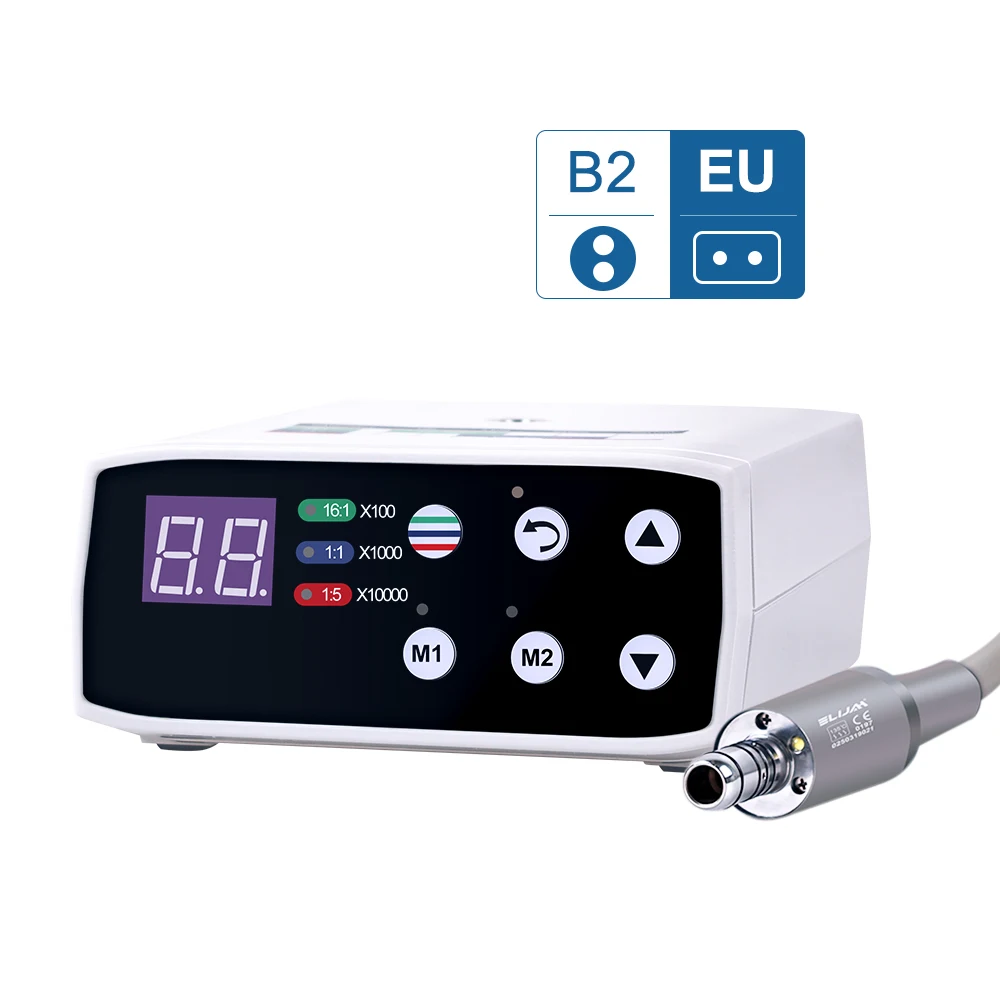 SYJH Tandheelkundige Borstelloze Elektrische Micromotor LED Micromotor Werk 1:1/1:5 Glasvezel E-Type Contra Hoek Handstuk Tandarts Gereedschap