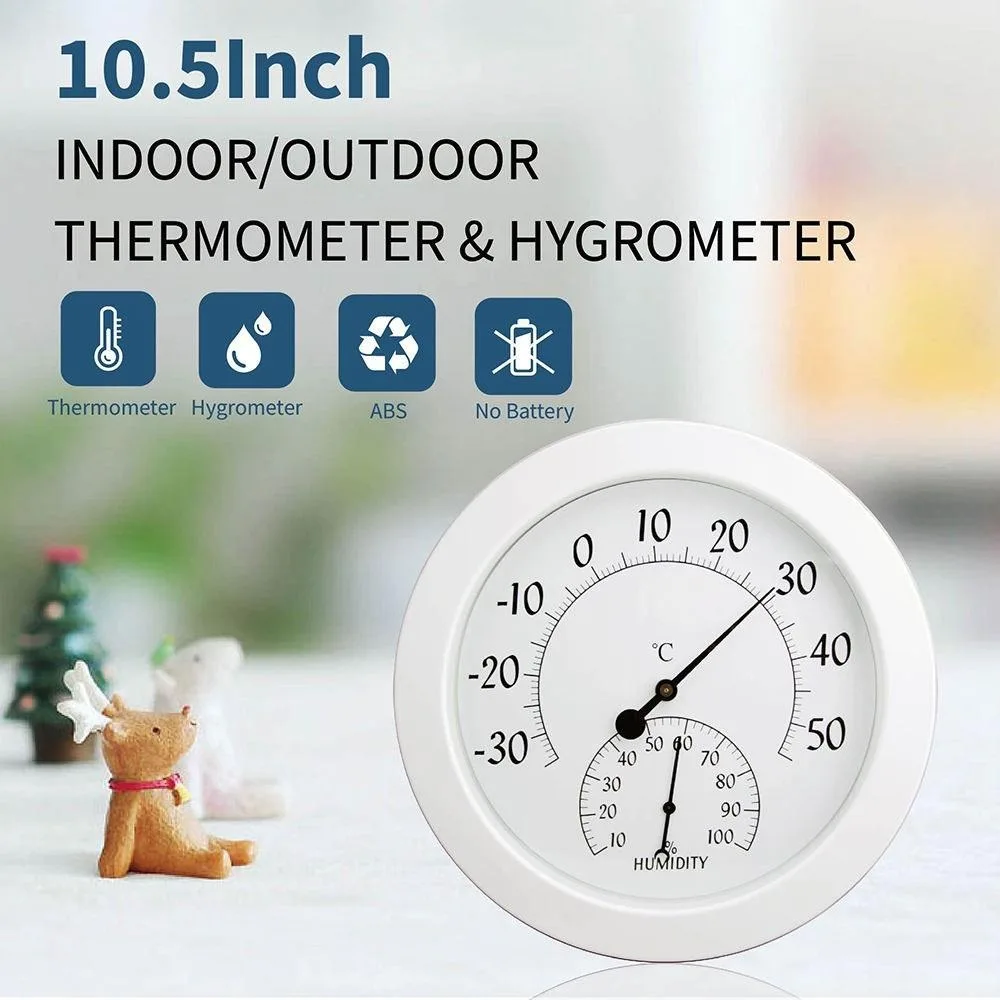 Thermometer Hygrometer Thermo Analog Humidity Indoor Climate Control Home Office Outdoor Garden Restaurant Measuring Tool