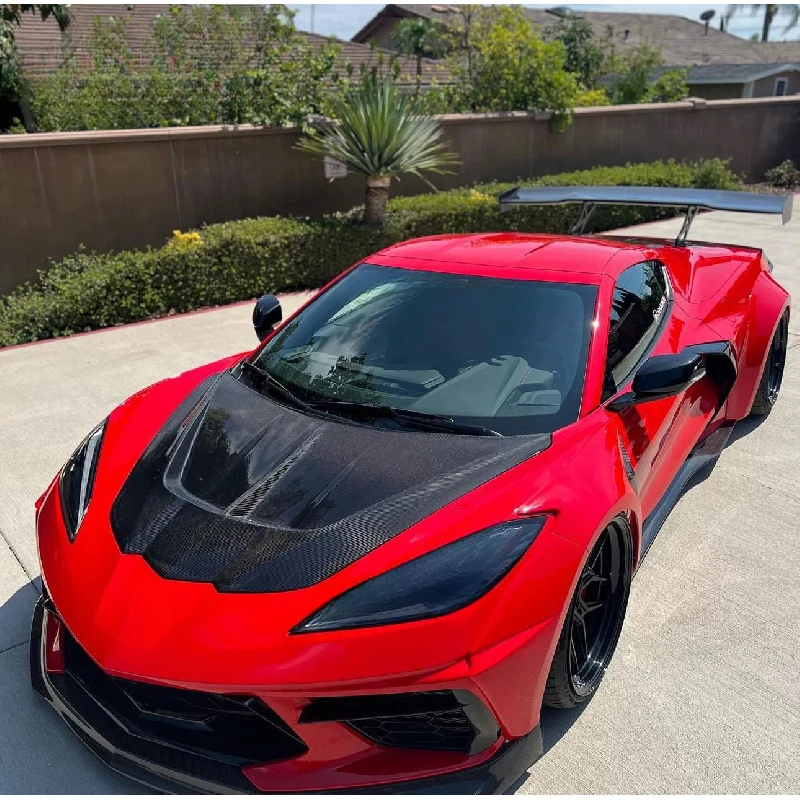 

Carbon Fiber Front Bonnet Car Exterior Modification Parts for Corvette C8