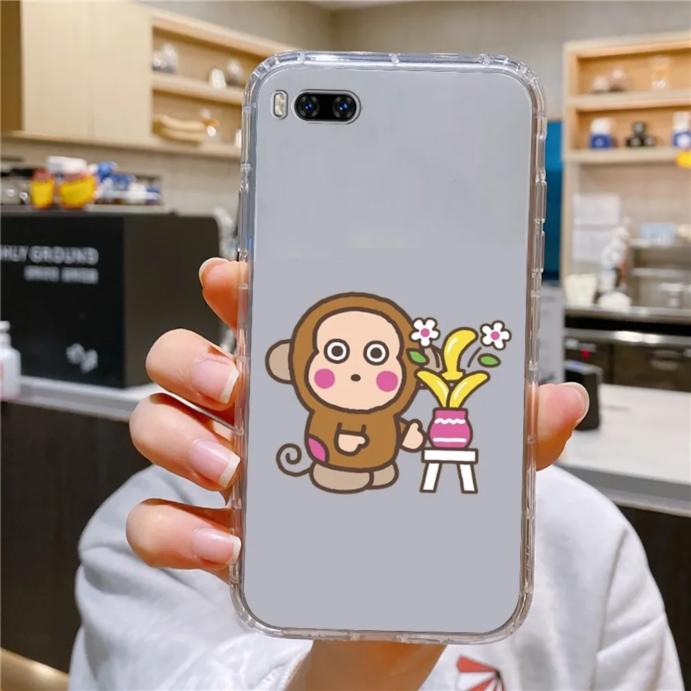 S-Sanrio M-Monkichi Phone Case For Huawei Mate P10 P20 P30 P40 P50 Smart Z Honor 50 60 70 Pro Lite Transparent Case