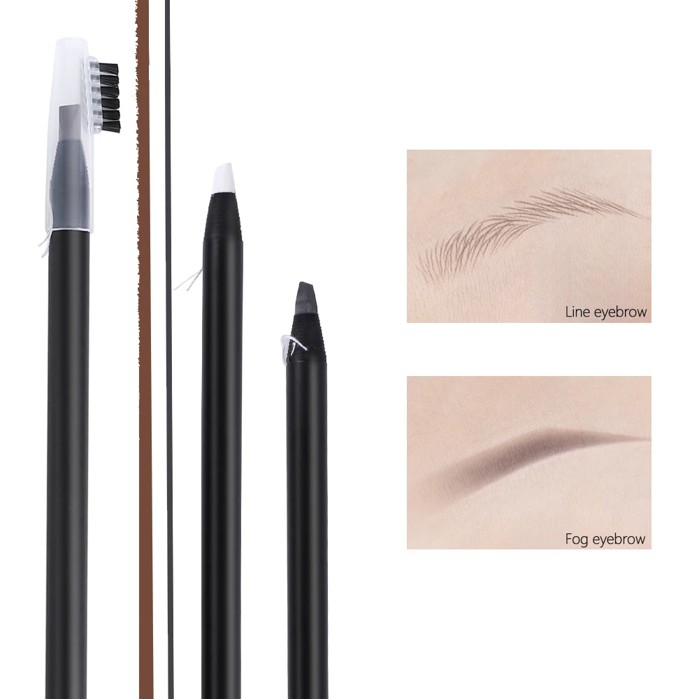 

YD 3Colors Waterproof Eyebrow Pencil Microblading Eyebrow Pen Tint Natural Long-Lasting Tattoo Brush Makeup Set Beauty Wholesale