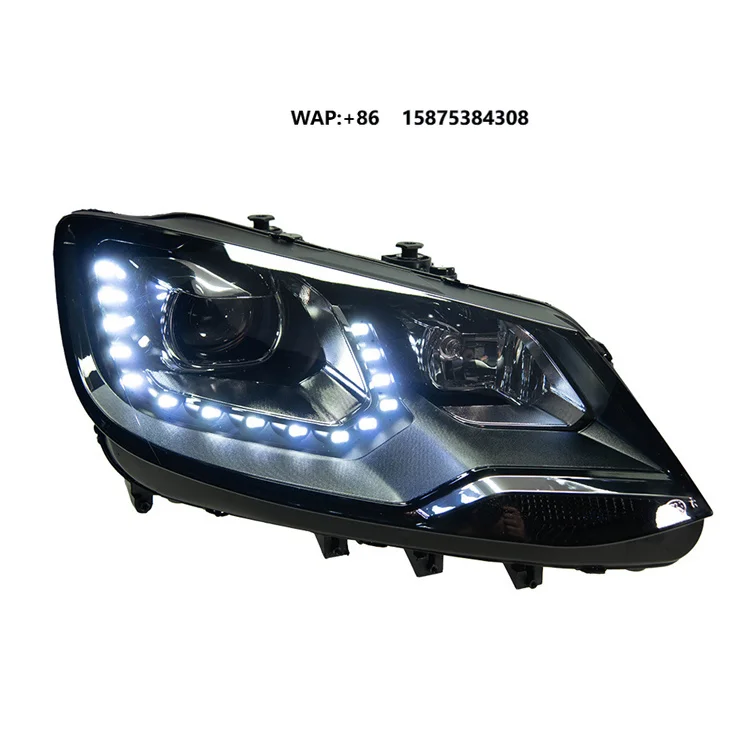 Veidt for New Sharan Headlight Assembly 2014 Model Modified LED Daytime Running Lights Dual Beam Lens Xenon Lights