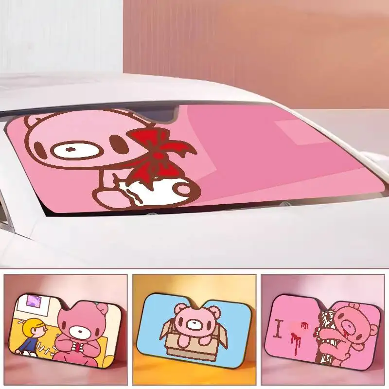 

G-Gloomy Bear складной солнцезащитный козырек на лобовое стекло 70x130 см аниме мультфильм фольга автомобильный солнцезащитный козырек защита от солнца