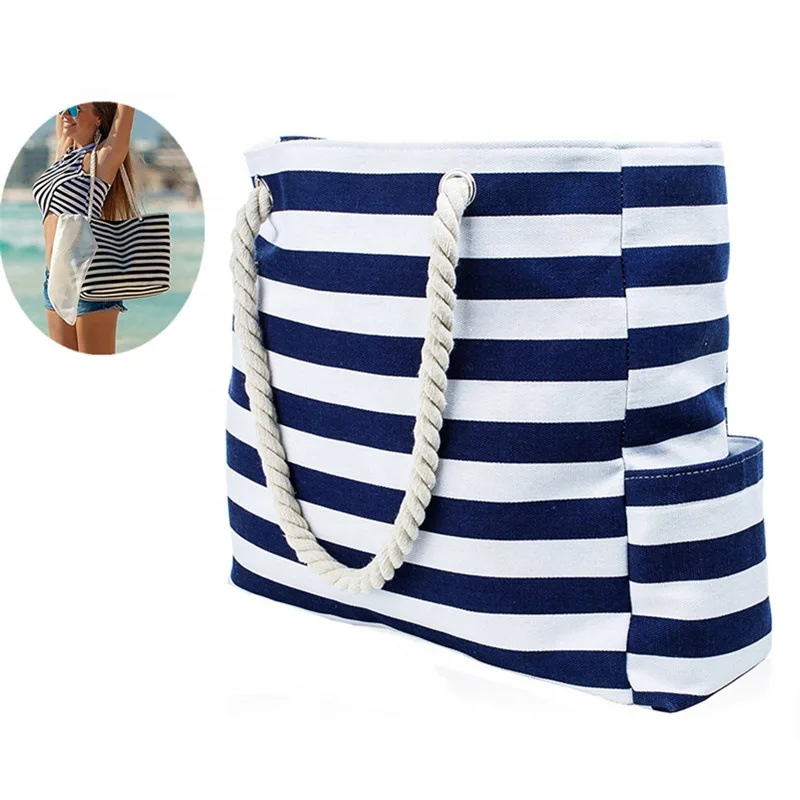 

Beach Bag Pool Tote Bag Waterproof Phone Case Rope Handles Top Magnet Clasp Outside Pockets Multi-Purpose Storage Travel Bag