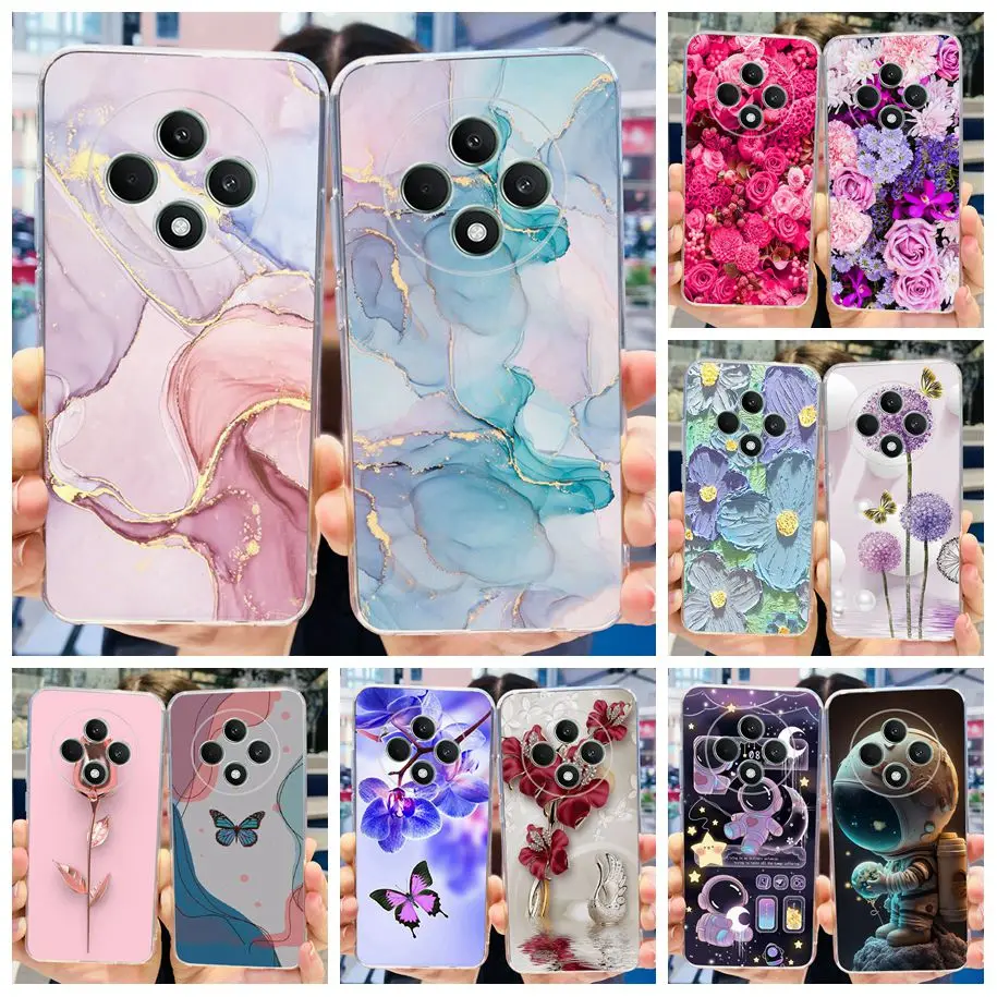 For Oppo Reno 12F 4G Case Reno12 F 5G 2024 Shockproof Cover Fashion Marble Soft Clear Silicone Phone Cases on OPPO Reno12F Coque