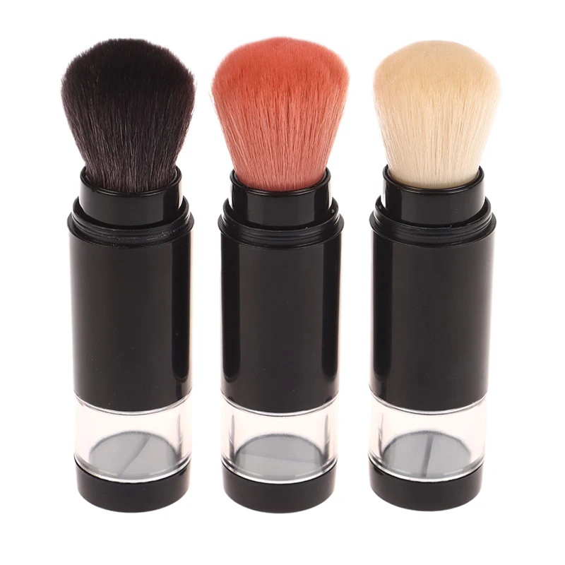 

2 In 1 Foundation Brush Makeup Brush Empty Travel Blush With Refillable Loose Powder Bottle Jar Makeup Beauty Tools