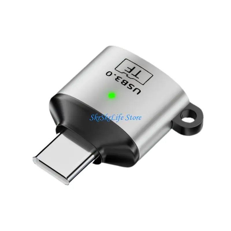 E65E Portable USB C To TF Card Reader with USB3.0 Speeds And Metal Construction