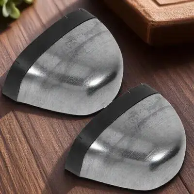 1 زوج قبعات أمان لأصابع القدم أحذية عمل حديدية واقي لأصابع القدم غطاء معدني للرجال والنساء قبعات صناعية للرجال