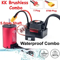 SURPASS HOBBY KK 3660 Brushless Motor Combo 5.0mm Shaft w/ 60A 80A 120A ESC For 1/10 1/12 1/14 1/16 RC Car Traxxas Wltoys HSP