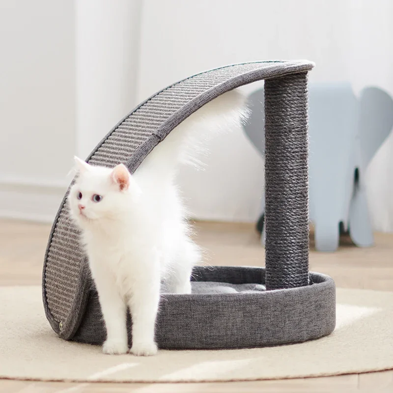 Arch Bridge Cat Scratching Board Large Vertical Claw Grinder Nest Sofa Protective from Falling Activity Furniture