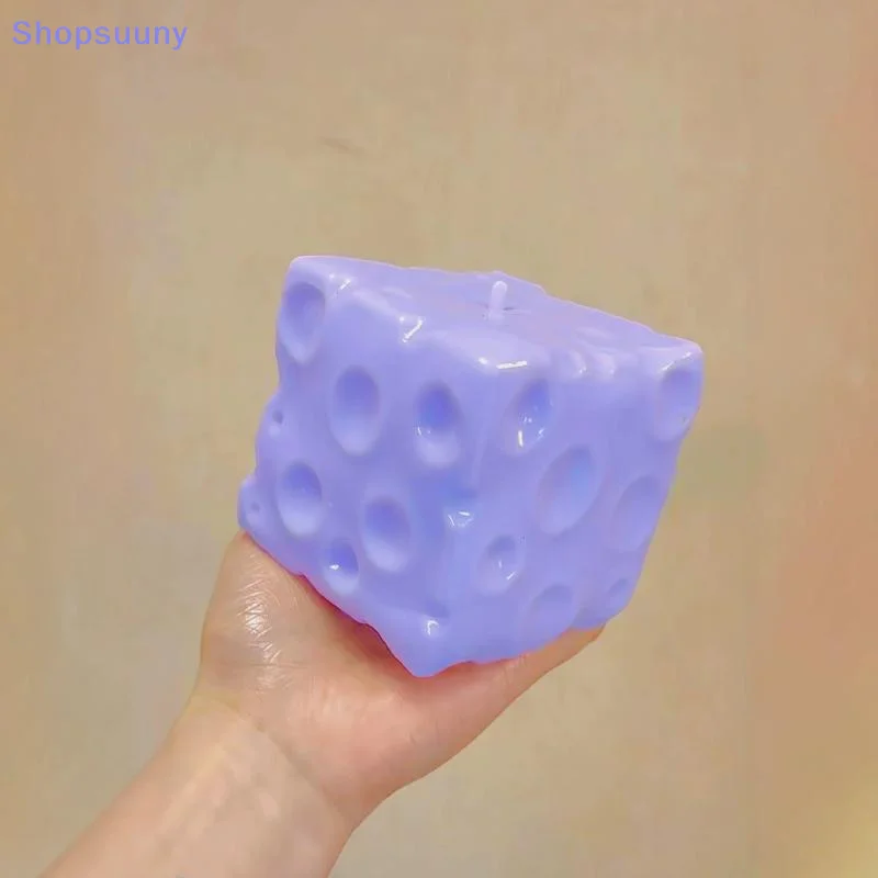 [SU]1Pc Blueberry Cheese Cake Toy Soft Slow Rebound Texture Stress Relief Ball Finger Pressure Relief Toy[SU]