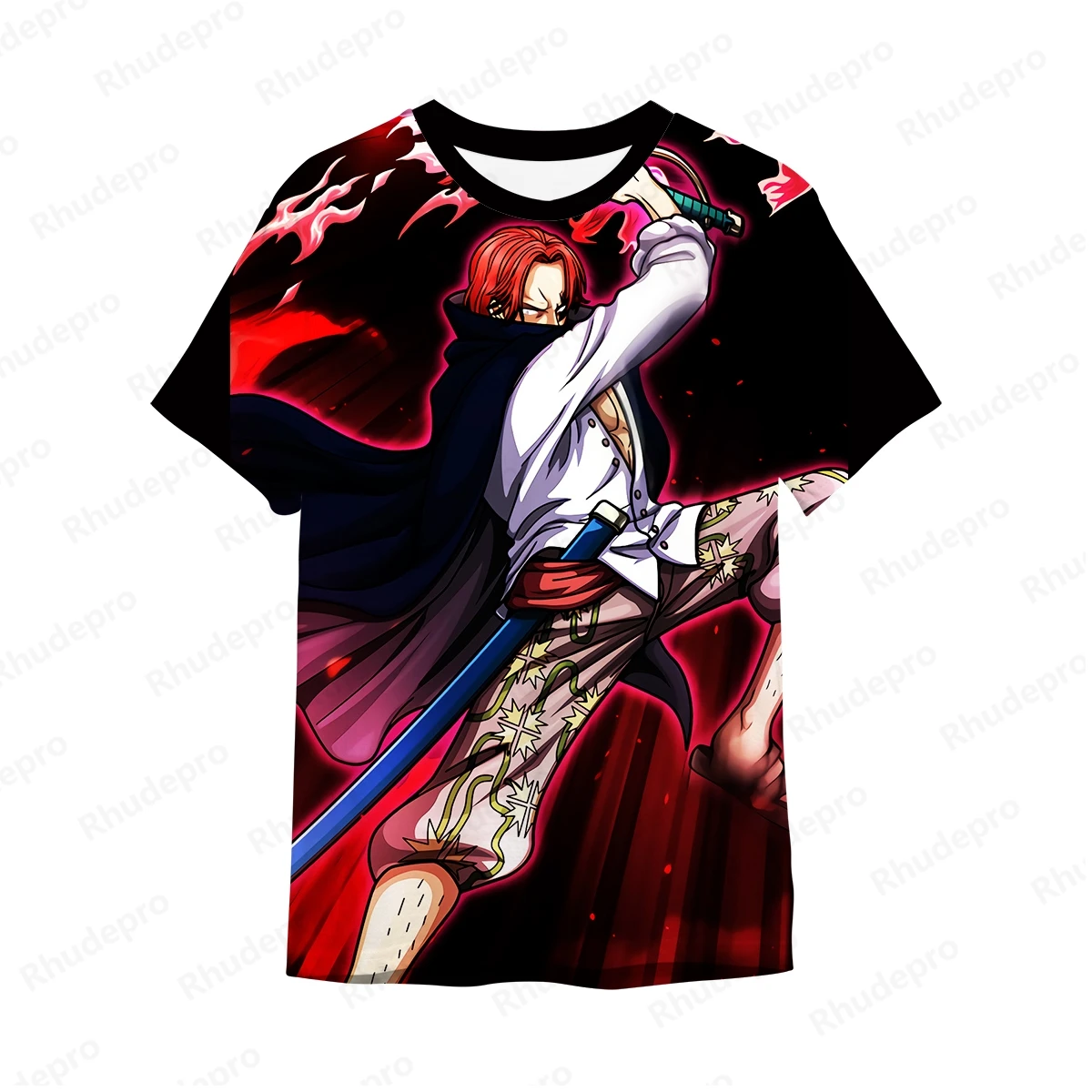 Camiseta extragrande de impressão 3D de uma peça feminina, camiseta de rua feminina, top grande, anime japonês Cosplay, novo, 2022