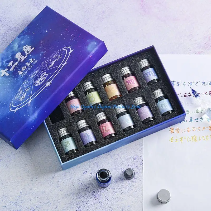u2je-12-colors-dip-pen-set-fountain-pen-premium-colored-gift-for-drawing-7ml-bottle