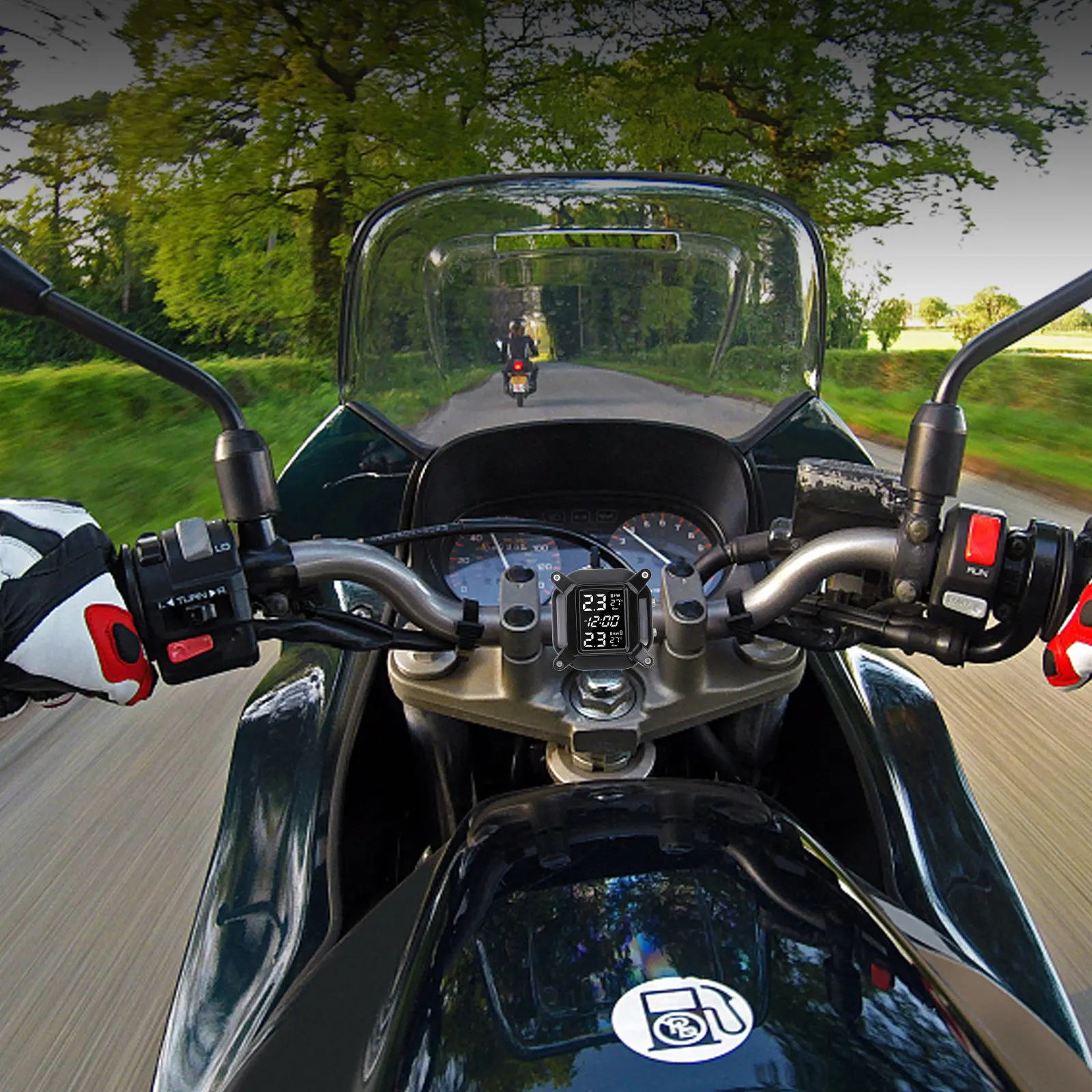 

1 Set Tire Pressure Monitor High Precision Real-Time Temperature Detection For Car Motorcycle Durable Fast Charging Repair Tool