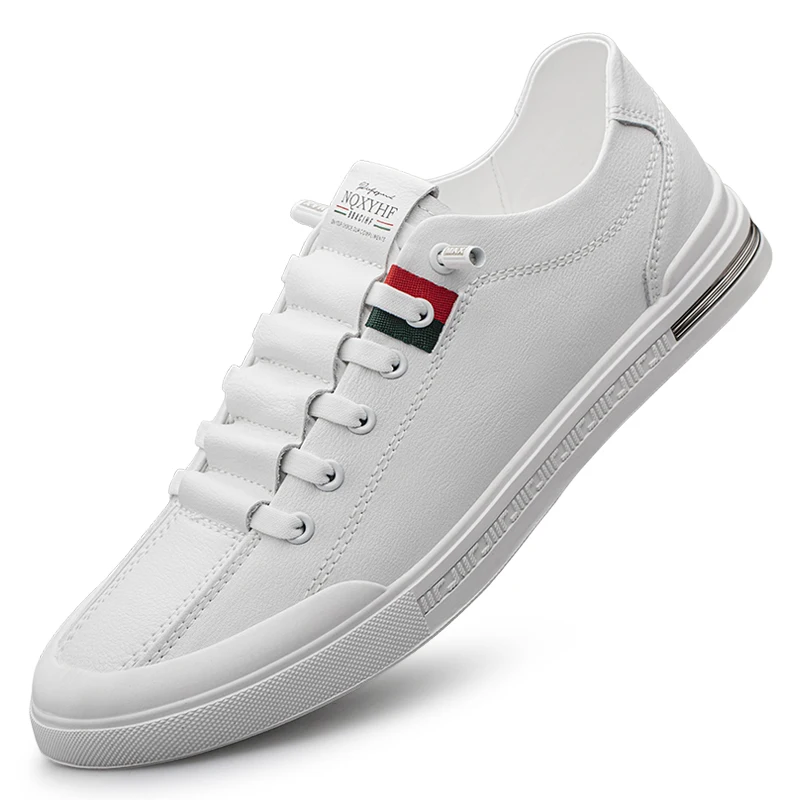2026 Leather Panel Sports Shoes Low Top Versatile Men's Casual Little White Shoes Men Shoes Luxury Designer Shoes