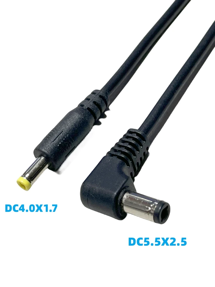 DC4.0*1.7MM TO DC5.5*2.5MM Power Cord 12V Eblow Male to Male Extension Power Cord For Minitor 0.35m