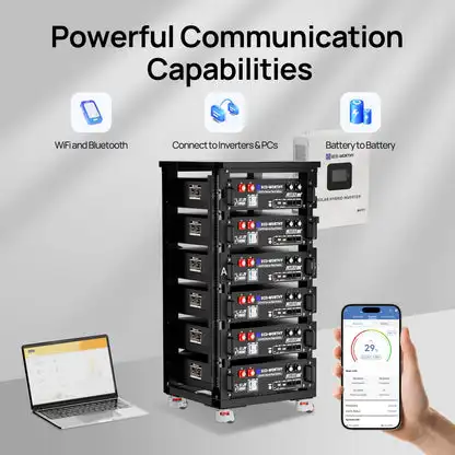48V 100Ah Off Grid Server Rack Battery & WiFi 10 Years Warranty UL1973 | UL9540A CEC