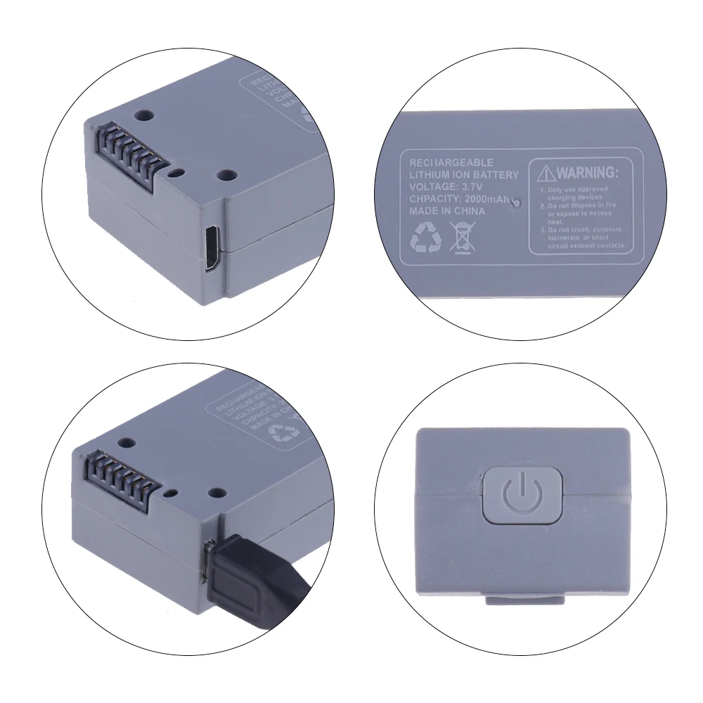 Z908 PRO بطارية بدون طيار 3.7 فولت 2000 مللي أمبير في الساعة ل Z908 برو KF610 4K RC الطائرة بدون طيار بطاريات قابلة للشحن اكسسوارات