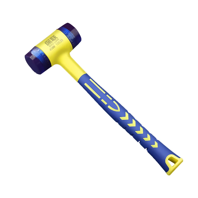 مطرقة مطرقة مطاطية ممتازة قابلة للفصل - رأس 3 في 1 غير قابل للانزلاق مقاوم للصدمات لتركيب الأرضيات/البلاط/الأبواب ومشاريع DIY