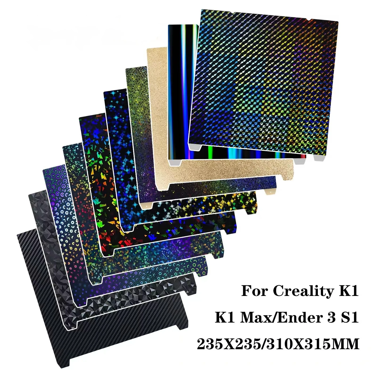 Creality K1 빌드 플레이트 K1 Max Bed Creality k1C 빌드 플레이트 PET PEO H1H PEI 시트 235x235 Ender 3 S1 Pro Ender 5 S1