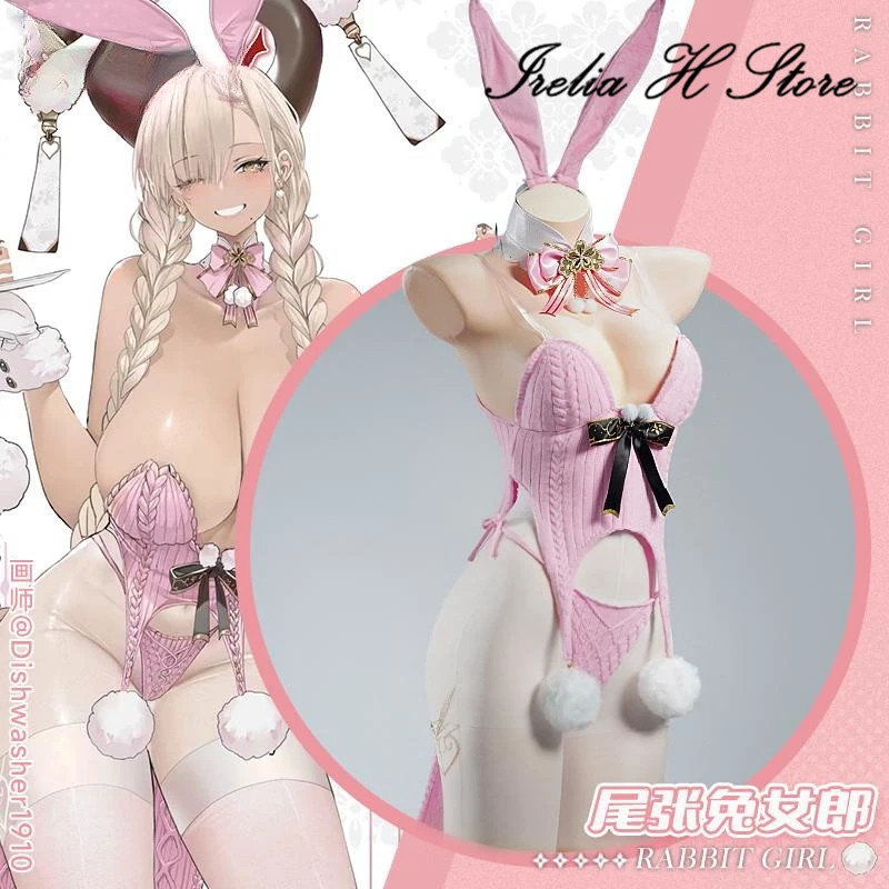 

Irelia H Store Azur Lane Owari sweater Cosplay Costume Game IJN Owari Sexy Bunny Girl Bikini Halloween Costume