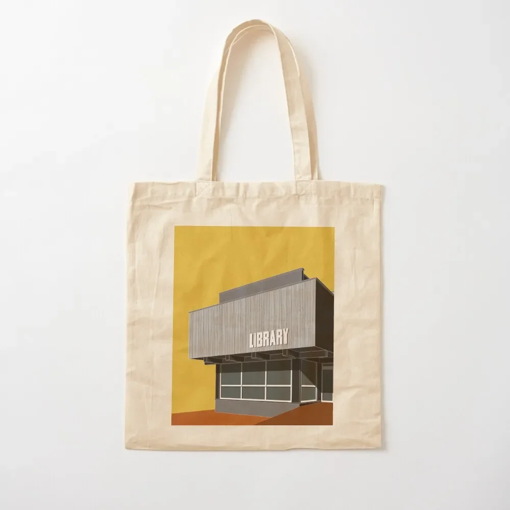 

South Norwood Library, Southwark, London, Colour Print , Brutalist Print, Print, Artwork, Illustration, Brutalist Archi Tote Bag