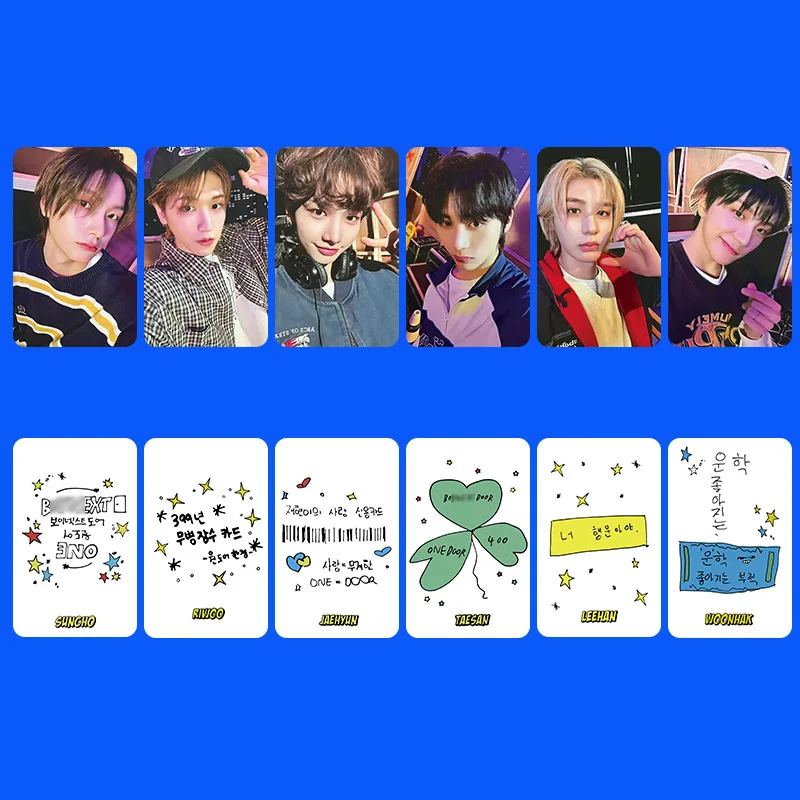 6Pcs/Set BOYNEXTDOOR Idol Boy New SEASONS GREETINGS Series HD Printd Photocards TAESAN LEEHAN SUNGHO Lomo Cards Fans Gifts