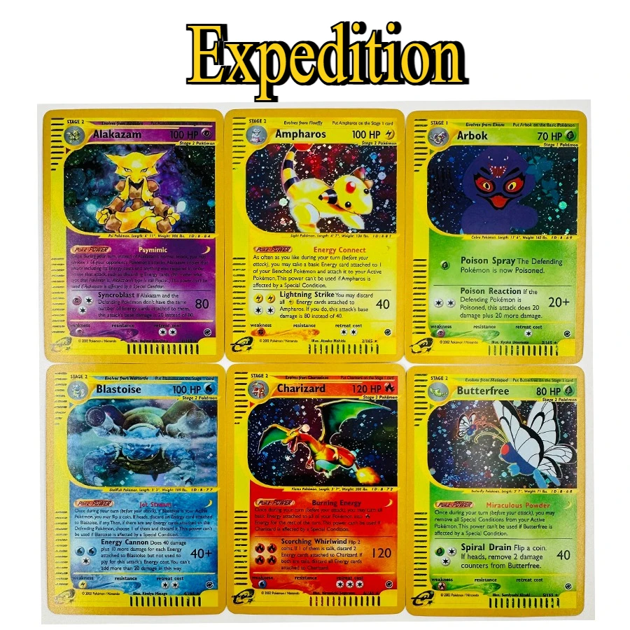 

165pcs/set Expedition Pokemon PTCG Toys Hobbies Hobby Collectibles Game Collection Anime Cards