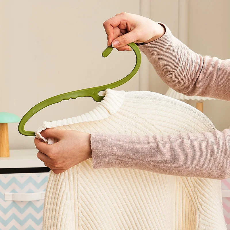 플라스틱 구스넥 옷걸이 칼라 보호대 옷걸이 무봉제 분류 건조용 옷걸이 칼라 보호대