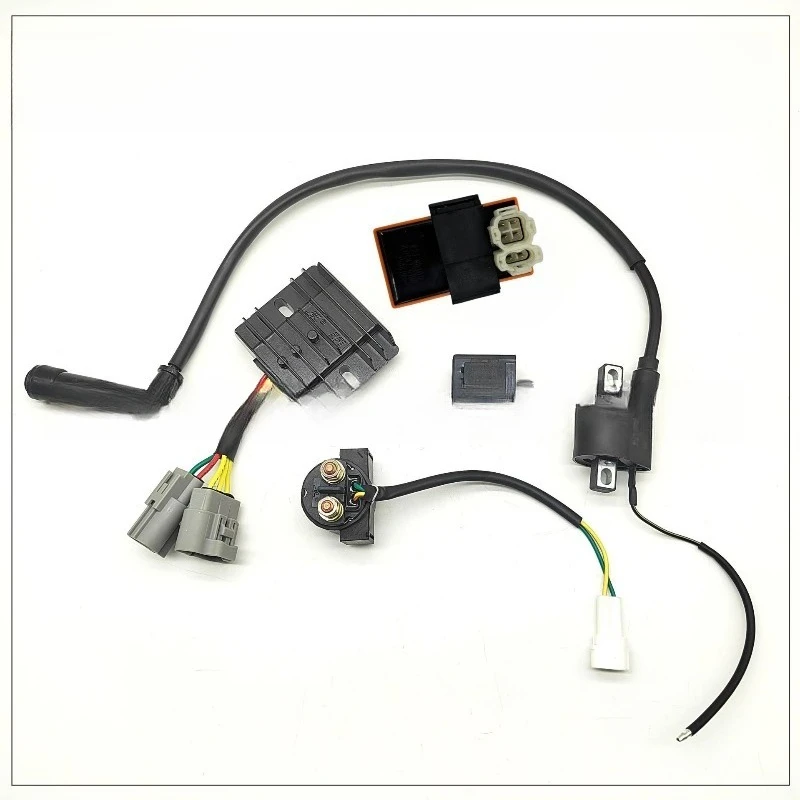 Motorcycle Igniter & Starter Relay Complete Electrical Parts Kit for K16 K18 K23 NB300 Dirt Bike Replacement