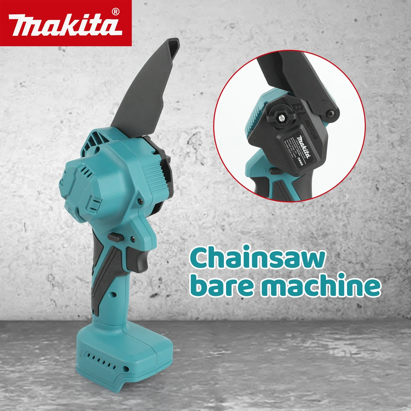 UC006 Small 6-inch Logging Saw, Portable Chain Saw, Small Handheld Electric Woodworking Chain Saw For Makita 18v Battery Pins